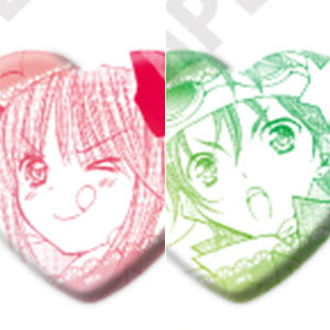 ハート型缶バッジ「しゅごキャラ！」05/結木やや＆相馬空海＆三条海里BOX 公式イラスト 9個入りBOX