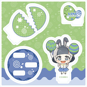 アクリルスタンドプレート「まいまいまいごえん」58/ライム(ミニキャライラスト)