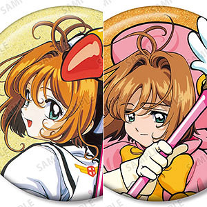 カードキャプターさくら　グリッター缶バッジ　木之本桜　あみあみ　購入特典　3点 カードキャプターさくら グリッター缶バッジ 木之本桜 あみあみ