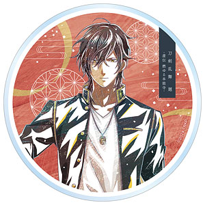 刀剣乱舞　ステンドグラスキーホルダー　燭台切　大倶利伽羅　鶴丸　太鼓鐘 刀剣乱舞」燭台切光忠＆太鼓鐘貞宗＆大倶利伽羅＆鶴丸国永