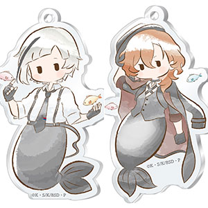 文豪ストレイドッグス レトロちっくアクリルキーホルダー 　和菓子セット 文豪ストレイドッグス レトロちっくアクリルキーホルダー 和菓子