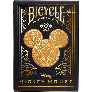ディズニー バイスクル トランプ ブラック＆ゴールドミッキーマウス