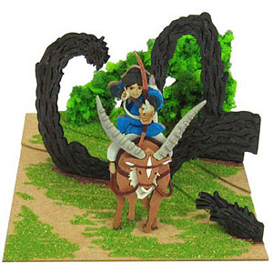 【新品】ジブリ もののけ姫 白神様 アシタカ フィギュア ガレージキット もののけ姫／もののけひめ フィギュア ガレージキット GK完成品