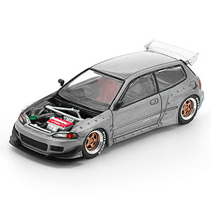1/64 パンデムシビック EG6 RAWフィニッシュ オープンボンネット