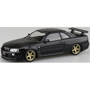 楽プラ スナップキット No.12CU-BP ニッサン R34スカイラインGT-R カスタムホイール(ブラックパール) プラモデル