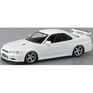 楽プラ スナップキット No.12CU-WP ニッサン R34スカイラインGT-R カスタムホイール(ホワイトパール) プラモデル