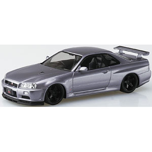 楽プラ スナップキット No.12CU-AS ニッサン R34スカイラインGT-R カスタムホイール(アスリートシルバー) プラモデル