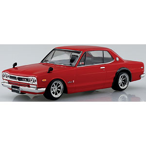 楽プラ スナップキット No.16CU-RD ニッサン C10 スカイライン 2000GT-R カスタムホイール (レッド) プラモデル