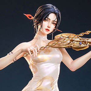 【前入金 銀行振込のみ】雲虫シリーズ 星隕 1/4 スタチュー ホワイトエディション