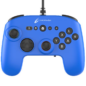 CYBER・ゲーミングコントローラー6B 有線タイプ ブルー(Switch2用)