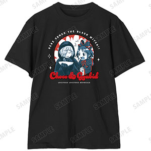 黒魔女さんが通る！！ 黒鳥千代子＆ギュービッド Tシャツ メンズ L