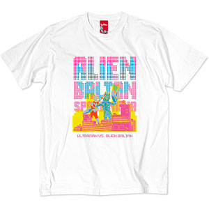 「ウルトラマンシリーズ」 第1弾 アメコミイラストTシャツ 1(バルタン星人)ホワイト L