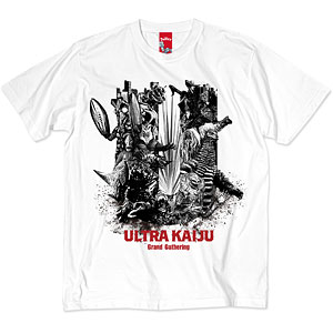 「ウルトラマンシリーズ」 第1弾 ウルトラ怪獣コラージュTシャツ ホワイト XL