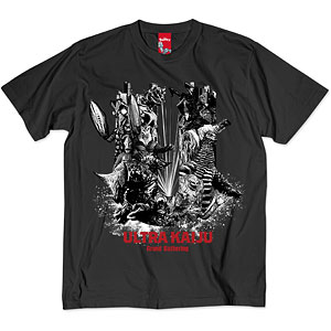 「ウルトラマンシリーズ」 第1弾 ウルトラ怪獣コラージュTシャツ ブラック L