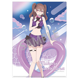 2.5次元の誘惑 A4シングルクリアファイル 橘美花莉 水着×バブルガン