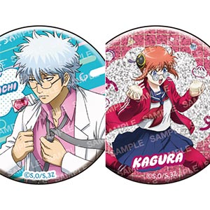 銀時　缶バッジ 銀魂 J-WORLD 缶バッジ 景品 坂田銀時 56mm - メルカリ