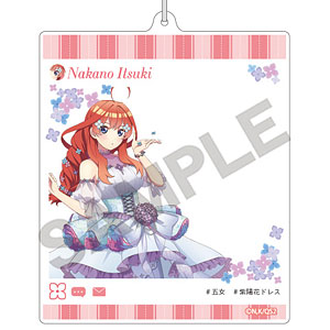 五等分の花嫁 SNS風アクリルキーホルダー 中野二乃 紫陽花ドレス