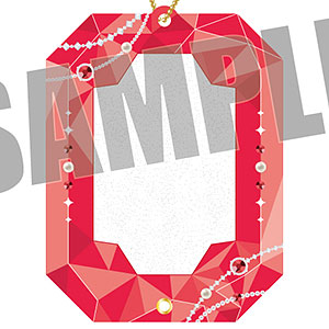 amieオリジナル ジュエリーアクリルフレーム 宝石ver. 1.レッド