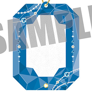 amieオリジナル ジュエリーアクリルフレーム 宝石ver. 5.ブルー