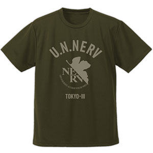 EVANGELION NERV ドライTシャツ/OD-M