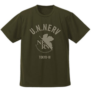 EVANGELION NERV ドライTシャツ/OD-L