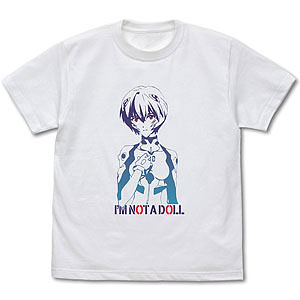 EVANGELION 綾波レイ グラデーション Tシャツ/LIGHT GRAY-S