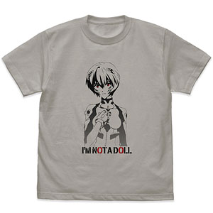 EVANGELION 綾波レイ グラデーション Tシャツ/LIGHT GRAY-S