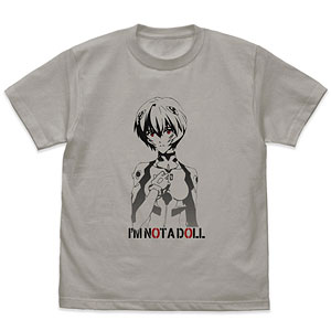 EVANGELION 綾波レイ グラデーション Tシャツ/LIGHT GRAY-XL
