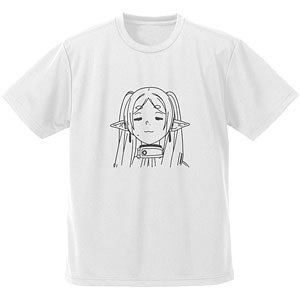葬送のフリーレン フリーレン フェイス ドライTシャツ/WHITE-S