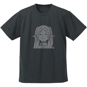 葬送のフリーレン フリーレン フェイス ドライTシャツ/GUNMETAL-M