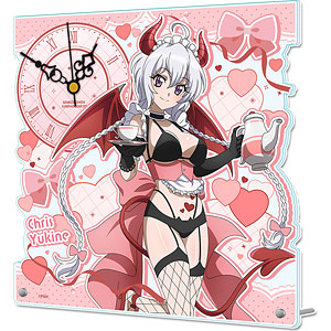 戦姫絶唱シンフォギアＸＶ 描き下ろし アクリル置時計　クリス　小悪魔ウェイトレス 戦姫絶唱シンフォギアXV 描き下ろし アクリル置時計 雪音クリス