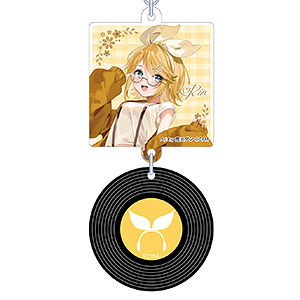 初音ミクシリーズ レコード風キーホルダー レジャフェス B 鏡音リン