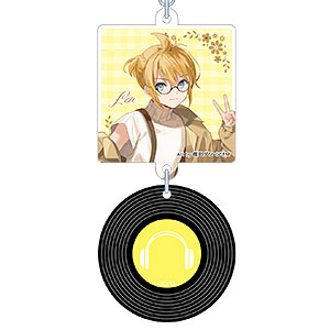 初音ミクシリーズ レコード風キーホルダー レジャフェス C 鏡音レン