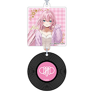 初音ミクシリーズ レコード風キーホルダー レジャフェス D 巡音ルカ