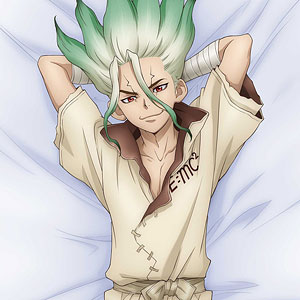 Dr.STONE コハク 抱き枕カバー Dr.STONE 抱き枕カバー 描き下ろし スムース抱き枕カバー コハク