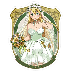 ソードアート・オンライン 描き下ろし リーファ 屋外対応ステッカー ウェディングドレスVer.