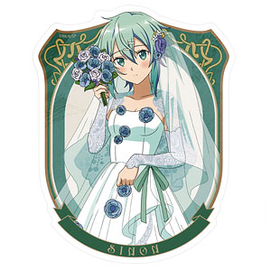 ソードアート・オンライン 描き下ろし シノン 屋外対応ステッカー ウェディングドレスVer.