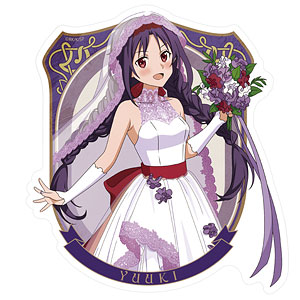 ソードアート・オンライン 描き下ろし ユウキ 屋外対応ステッカー ウェディングドレスVer.