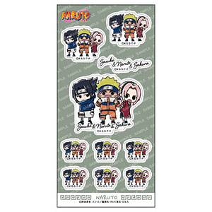 NARUTO シール-ゆるスタmini-(E ナルト＆サスケ＆サクラ)