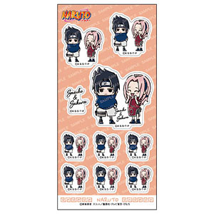 NARUTO シール-ゆるスタmini-(G サスケ＆サクラ)