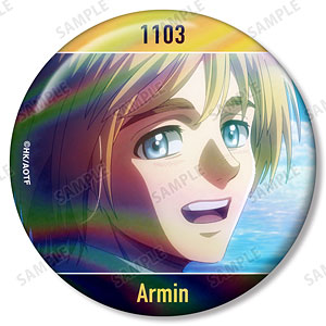 TVアニメ『進撃の巨人』 アルミン 75mm場面写オーロラ缶バッジ