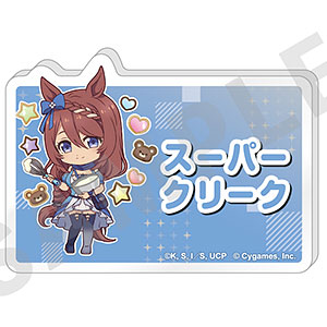 聖蹄祭へようこそ！トレセン学園メイド喫茶　バッジ　スーパークリーク　30点 ウマ娘 シンデレラグレイ アクリルスタンド スーパークリーク 聖