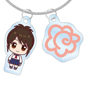 3年Z組銀八先生 志村妙 ちょこんと！ 2連ワイヤーアクリルキーホルダー