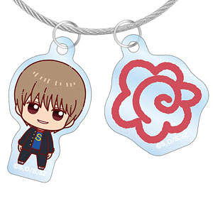 3年Z組銀八先生 沖田総悟 ちょこんと！ 2連ワイヤーアクリルキーホルダー