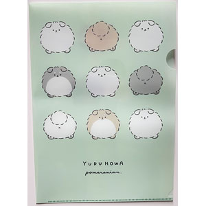 εïз の〜んびり限定品❗️超レアパネル合格祈願ポメラニアンお守り片面11枚 ゆるほわポメラニアン クリアファイル[イービストレード]《10