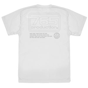 アイドルマスター 765プロ ロゴ ドライTシャツ/WHITE-L