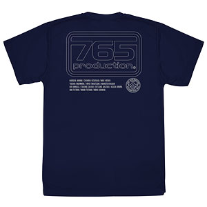 アイドルマスター 765プロ ロゴ ドライTシャツ/NAVY-XL