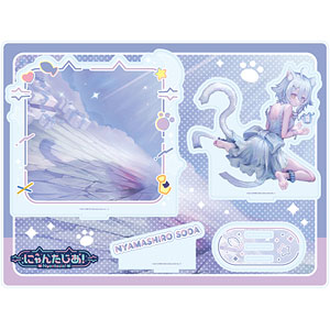 プレミアム アクリルジオラマプレート「にゃんたじあ！」02/若魔白ソーダ 2025誕生日ver.(公式イラスト)