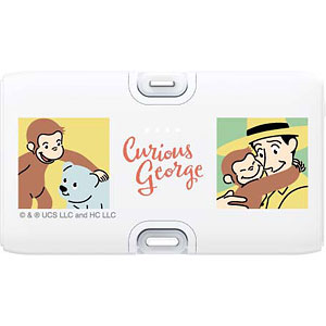 おさるのジョージ Lightning/Type-Cコネクタ付き リチウムイオン充電器 4000mAh ハグ
