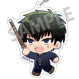 3年Z組銀八先生 アクリルキーホルダー 土方十四郎 登校風景描き起こし